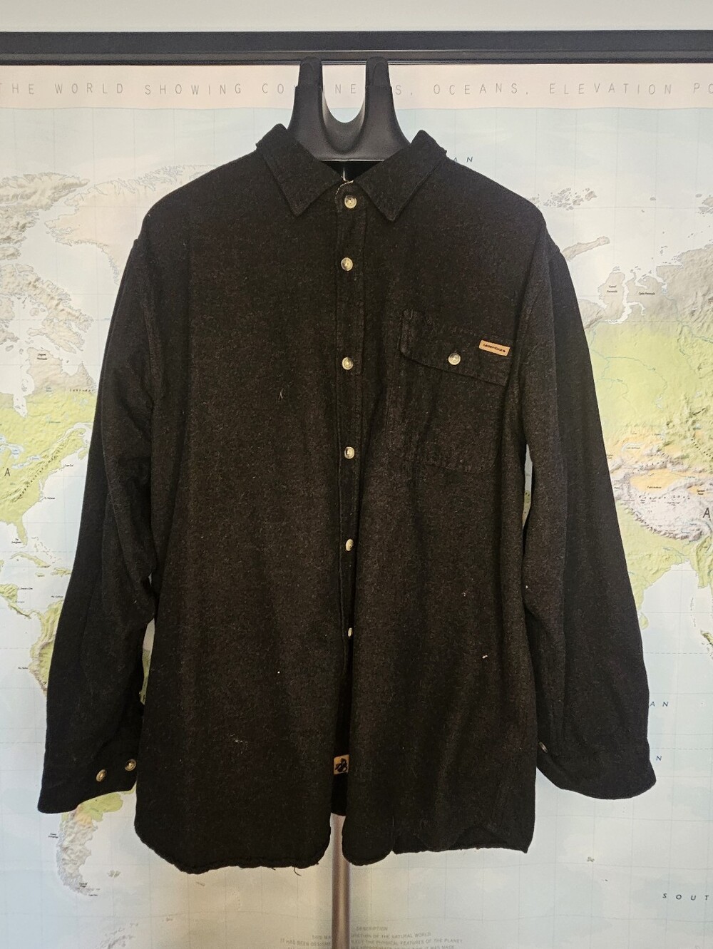 Legendary Whitetails Black Jacket with Tan Corduroy Collar